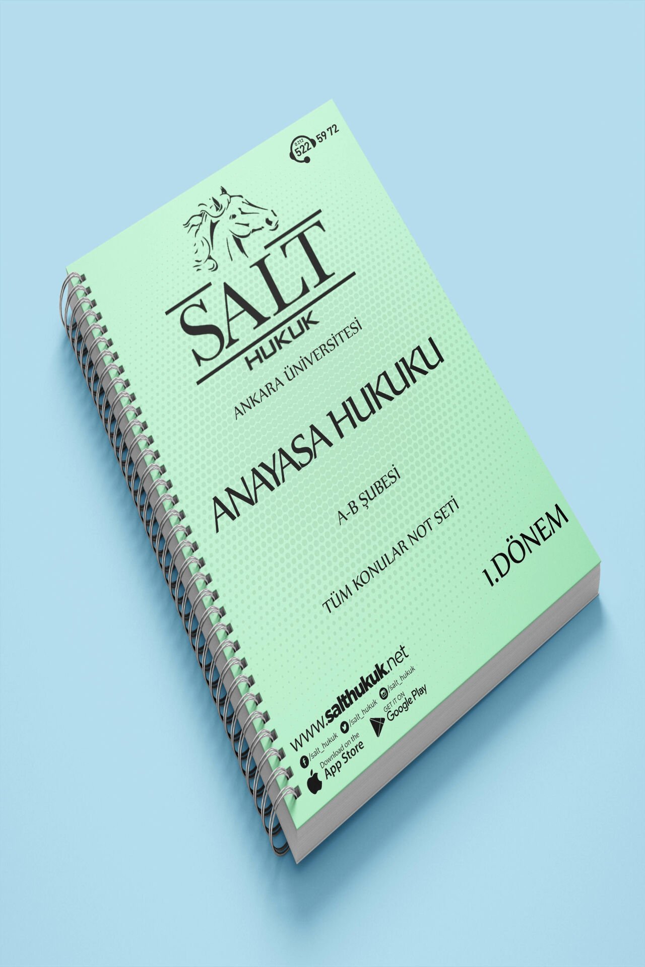 Anayasa Hukuku Amfi A-B 1. Dönem Tüm Konular Not Seti-Spiralli