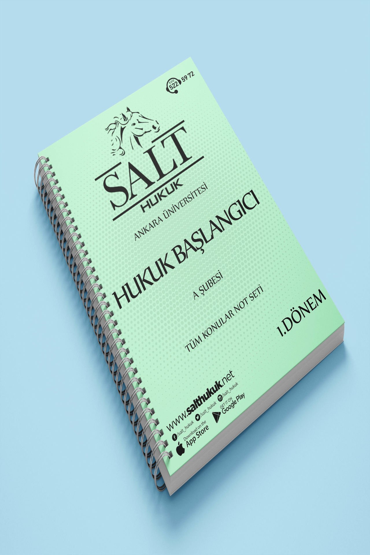 HUKUK BAŞLANGICI Amfi A 1. Dönem Tüm Konular Not Seti-Spiralli