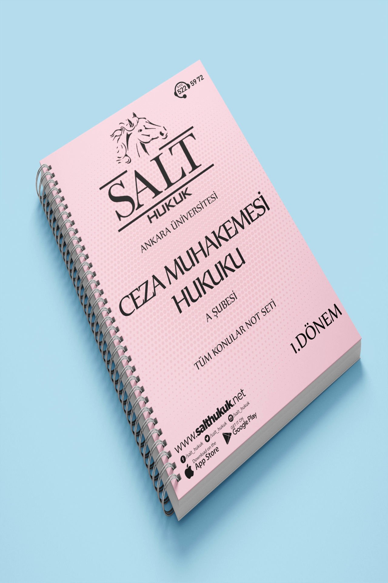 Ceza Muhakemesi Hukuku Amfi A 1. Dönem Tüm Konular Not Seti-Spiralli