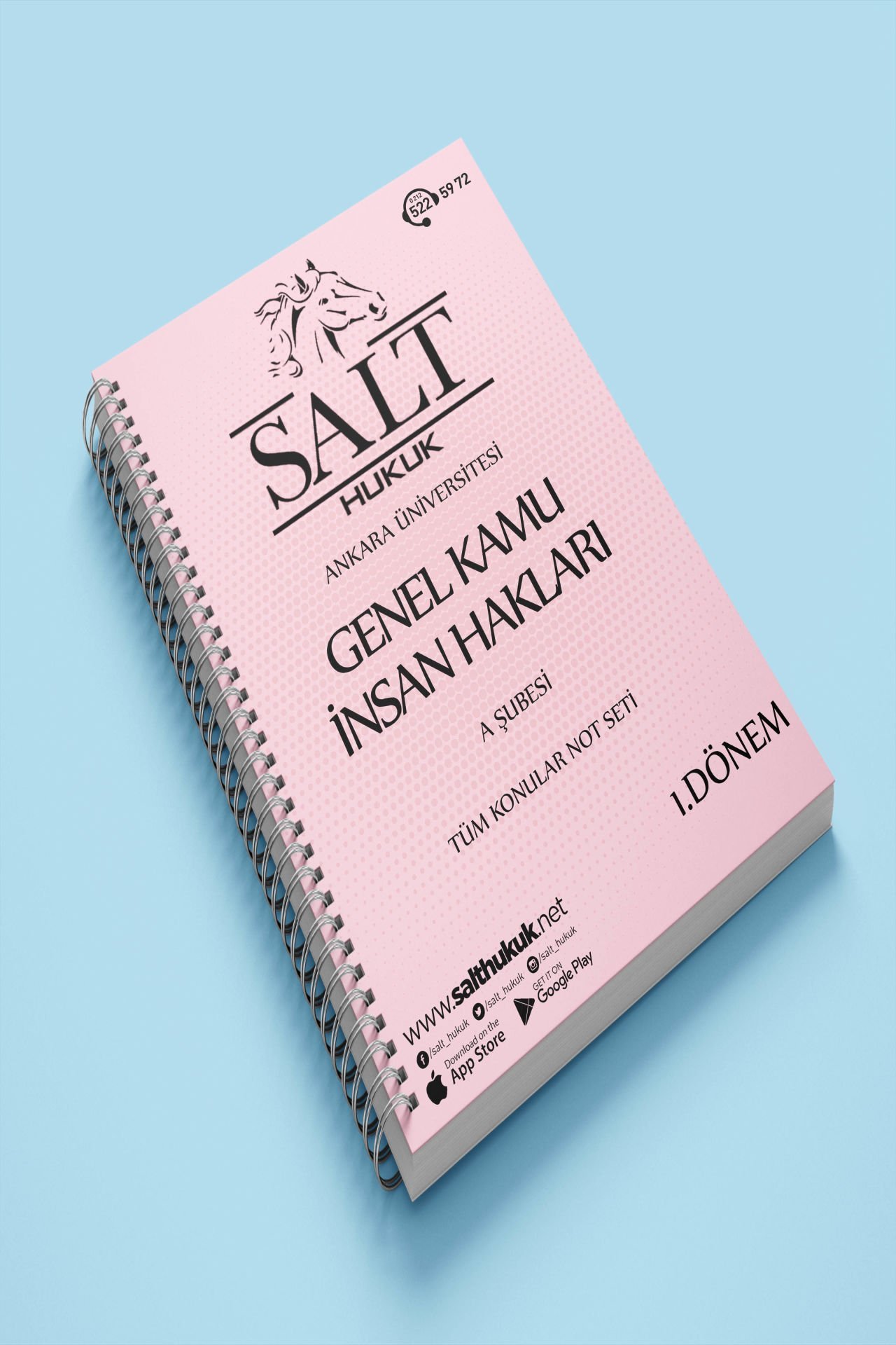 Genel Kamu İnsan Hak. Amfi A 1. Dönem Tüm Konular Not Seti-Spiralli