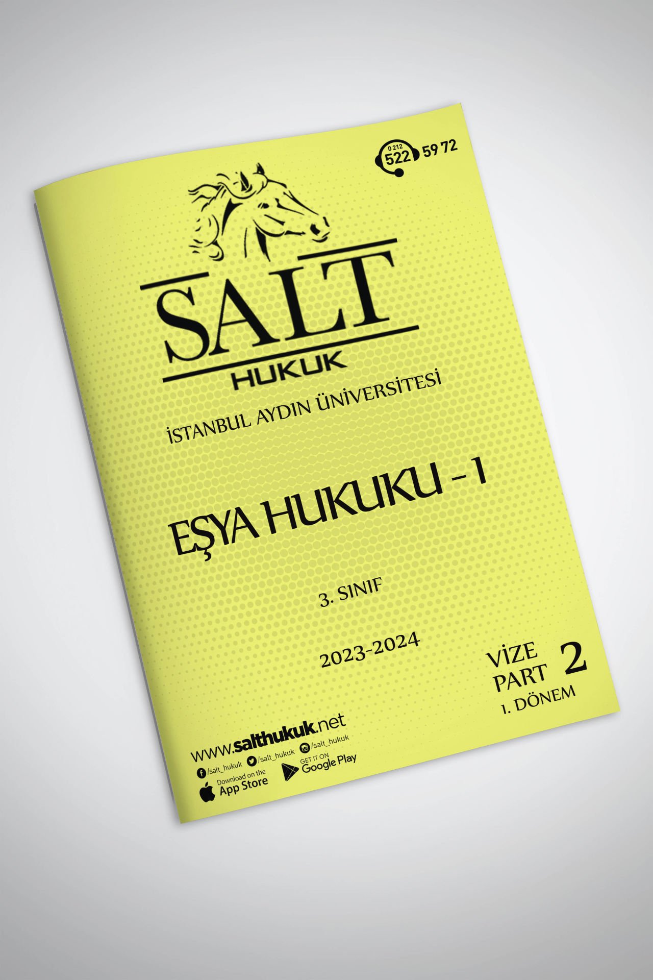 Eşya Hukuku 1. Dönem Vize Part-2 (2023-2024)-İAÜ-Konu Anlatım Kitapçığı