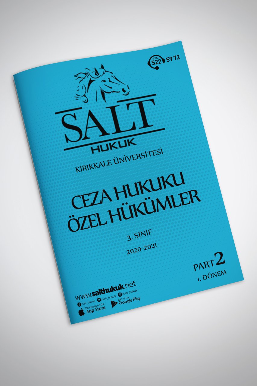 Ceza Özel Hukuku 1. Dönem Part-2 (2020-2021)-KKÜ-Konu Anlatım Kitapçığı