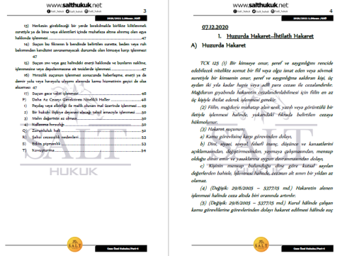 Ceza Özel Hukuku 1. Dönem Part-4 (2020-2021)-KKÜ-Konu Anlatım Kitapçığı