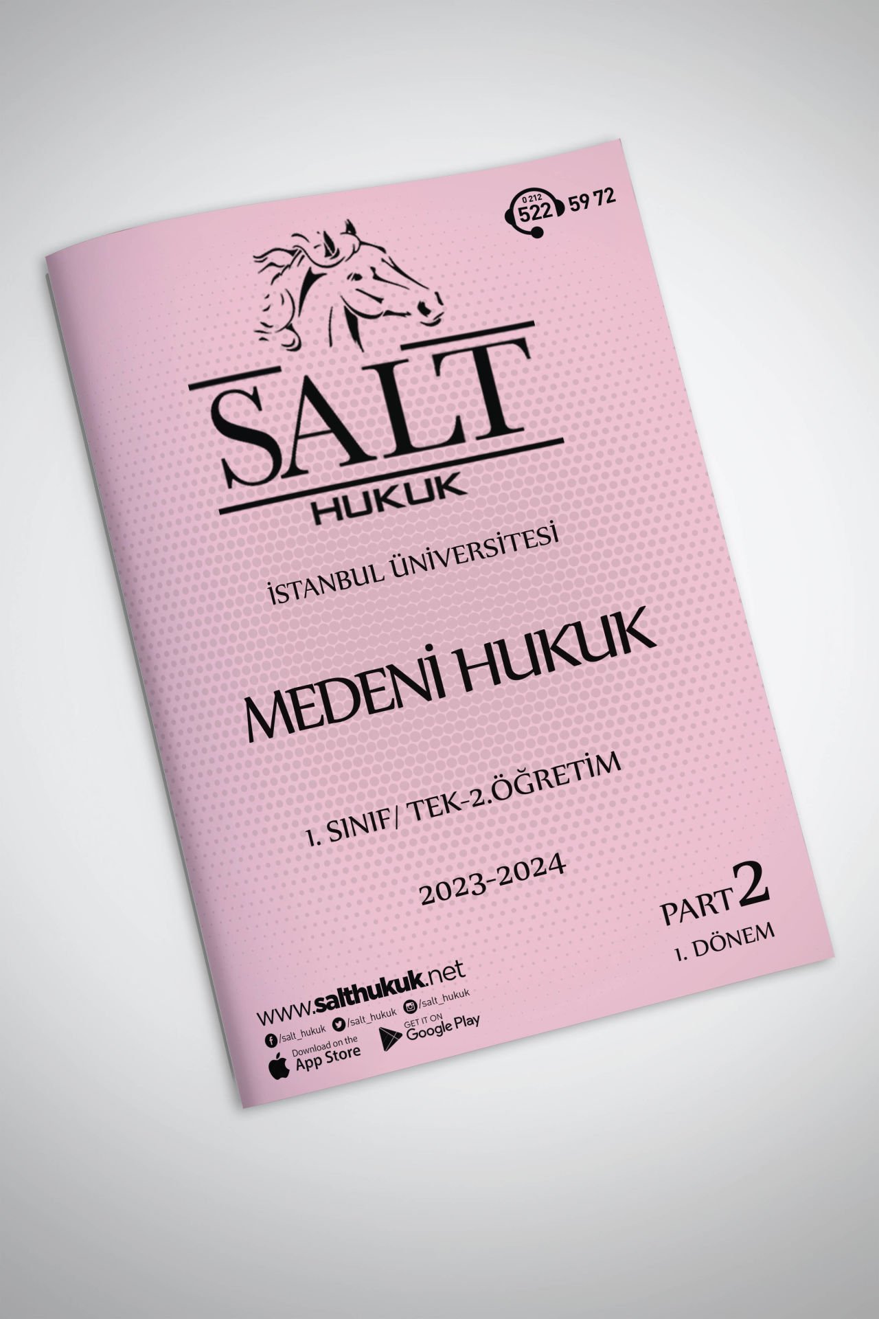 Medeni Hukuk Tek-2.Öğretim 1. Dönem Part-2 (2023-2024)-İÜHF-Konu Anlatım Kitapçığı