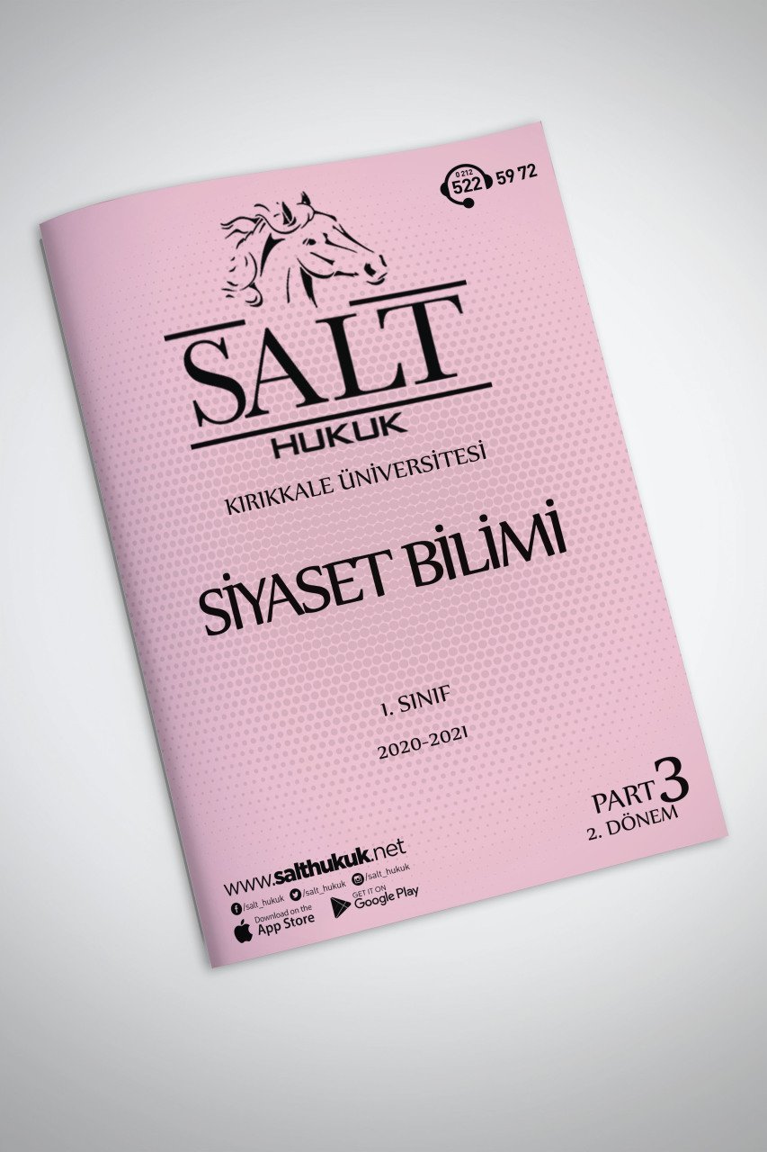 Siyaset Bilimi 2. Dönem Part-3 (2020-2021)-KKÜ-Konu Anlatım Kitapçığı