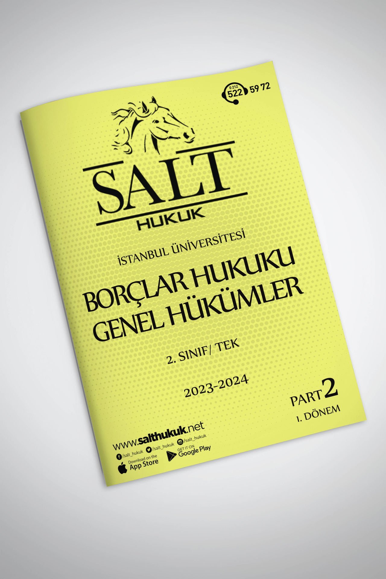 Borçlar Genel Hukuku Tek 1. Dönem Part-2 (2023-2024)-İÜHF-Konu Anlatım Kitapçığı