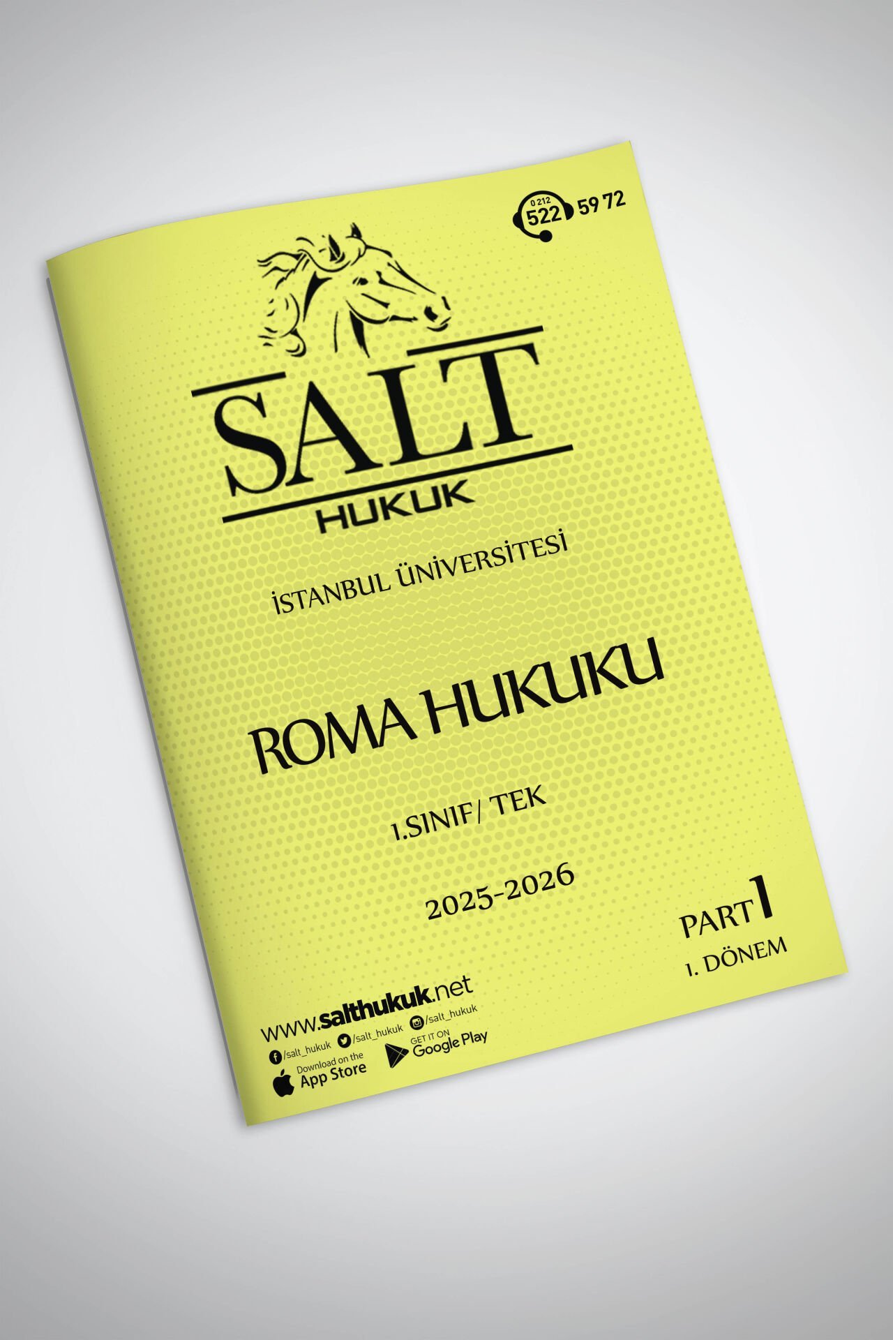 Roma Hukuku Tek 1. Dönem Part-1 (2025-2026)-İÜHF-Konu Anlatım Kitapçığı