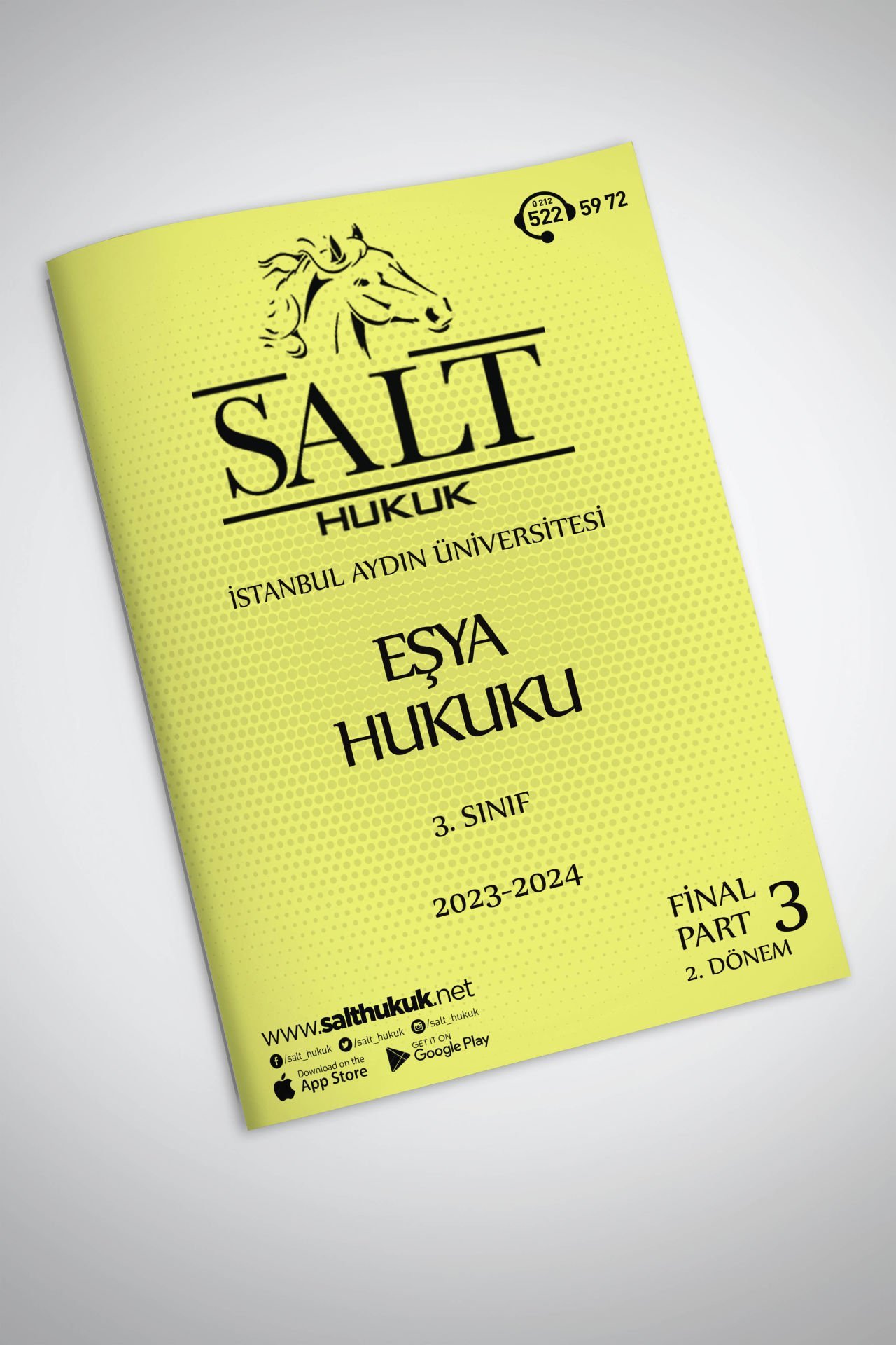 Eşya Hukuku 2. Dönem Final Part-3 (2023-2024)-İAÜ-Konu Anlatım Kitapçığı