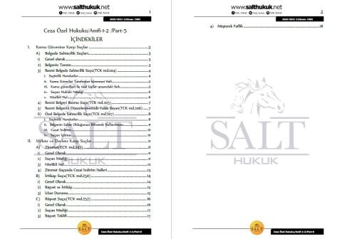 Ceza Özel Hukuku Amfi 1-2 2. Dönem Part-5 (2020-2021)-DEÜ-Konu Anlatım Kitapçığı