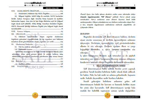 Uluslararası Kamu Hukuku Amfi 2 1. Dönem Part-4 (2020-2021)-DEÜ-Konu Anlatım Kitapçığı