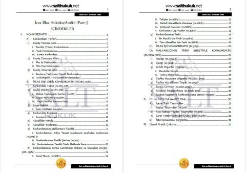 İcra ve İflas Hukuku Amfi 1 2. Dönem Part-5 (2020-2021)-DEÜ-Konu Anlatım Kitapçığı