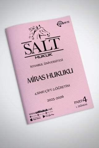 Miras Hukuku Çift-2.Öğretim 1. Dönem Part-4 (2025-2026)-İÜHF-Konu Anlatım Kitapçığı