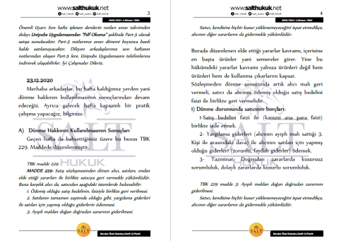 Borçlar Özel Hukuku Amfi 2 1. Dönem Part-4 (2020-2021)-DEÜ-Konu Anlatım Kitapçığı