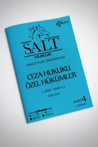 Ceza Özel Hukuku Amfi 1-2 1. Dönem Part-4 (2020-2021)-DEÜ-Konu Anlatım Kitapçığı