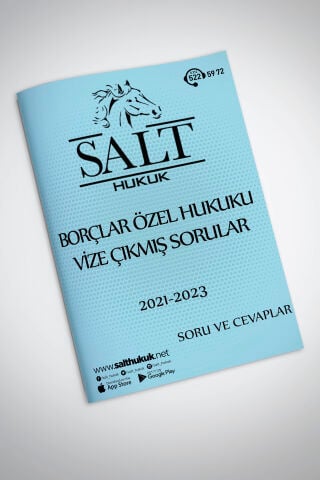 BORÇLAR ÖZEL HUKUKU VİZE ÇIKMIŞ SORULAR