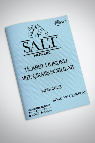 TİCARET HUKUKU VİZE ÇIKMIŞ SORULAR