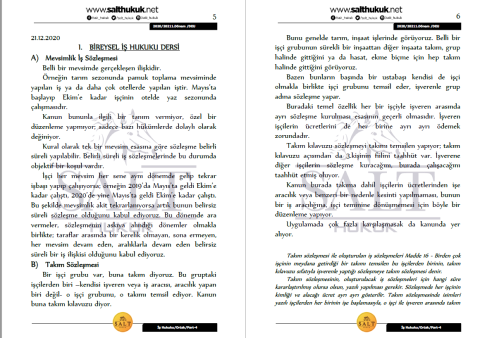 İş Hukuku Amfi 1-2 1. Dönem Part-4 (2020-2021)-DEÜ-Konu Anlatım Kitapçığı