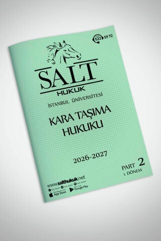 GÜNCEL SEÇMELİ KARA TAŞIMA HUKUKU PART-2