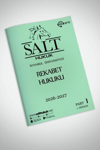 GÜNCEL SEÇMELİ REKABET HUKUKU PART-1