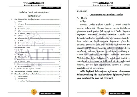 Milletler Genel Hukuku Amfi A 2. Dönem Part-1 (2022-2023)-AÜHF-Konu Anlatım Kitapçığı
