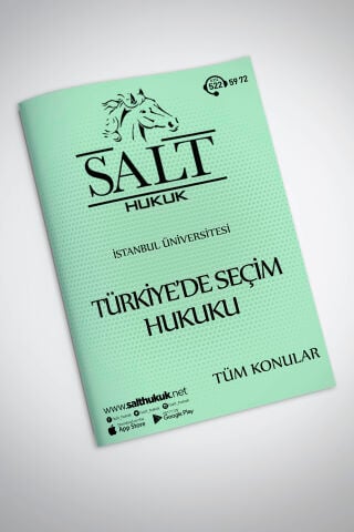 İÜHF- SEÇİM HUKUKU TÜM KONULAR