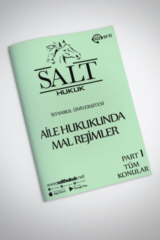 İÜHF- AİLE HUKUKUNDA MAL REJİMİ PART-1 TÜM KONULAR