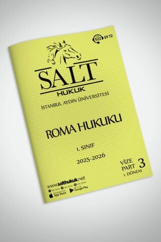 Roma Hukuku 1. Dönem Vize Part-3 (2025-2026)-İAÜ-Konu Anlatım Kitapçığı