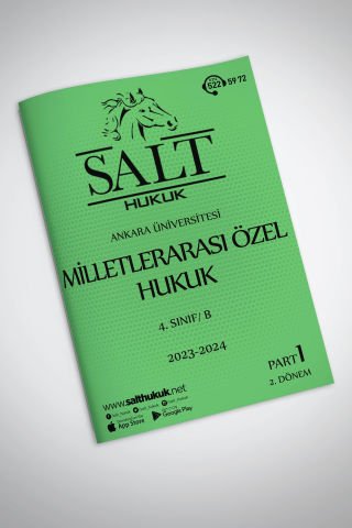 Milletler Özel Hukuku Amfi B 2. Dönem Part-1 (2023-2024)-AÜHF-Konu Anlatım Kitapçığı