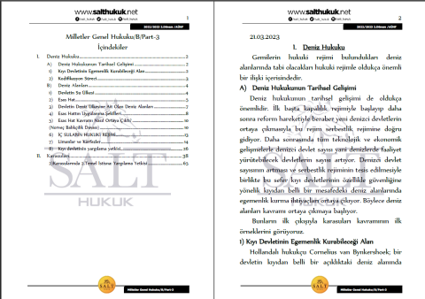 Milletler Genel Hukuku Amfi B 2. Dönem Part-3 (2022-2023)-AÜHF-Konu Anlatım Kitapçığı