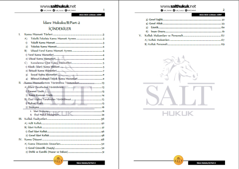 İdare Hukuku Amfi B 2. Dönem Part-2 (2022-2023)-AÜHF-Konu Anlatım Kitapçığı