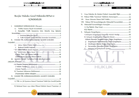 Borçlar Genel Hukuku Amfi B 2. Dönem Part-2 (2022-2023)-AÜHF-Konu Anlatım Kitapçığı