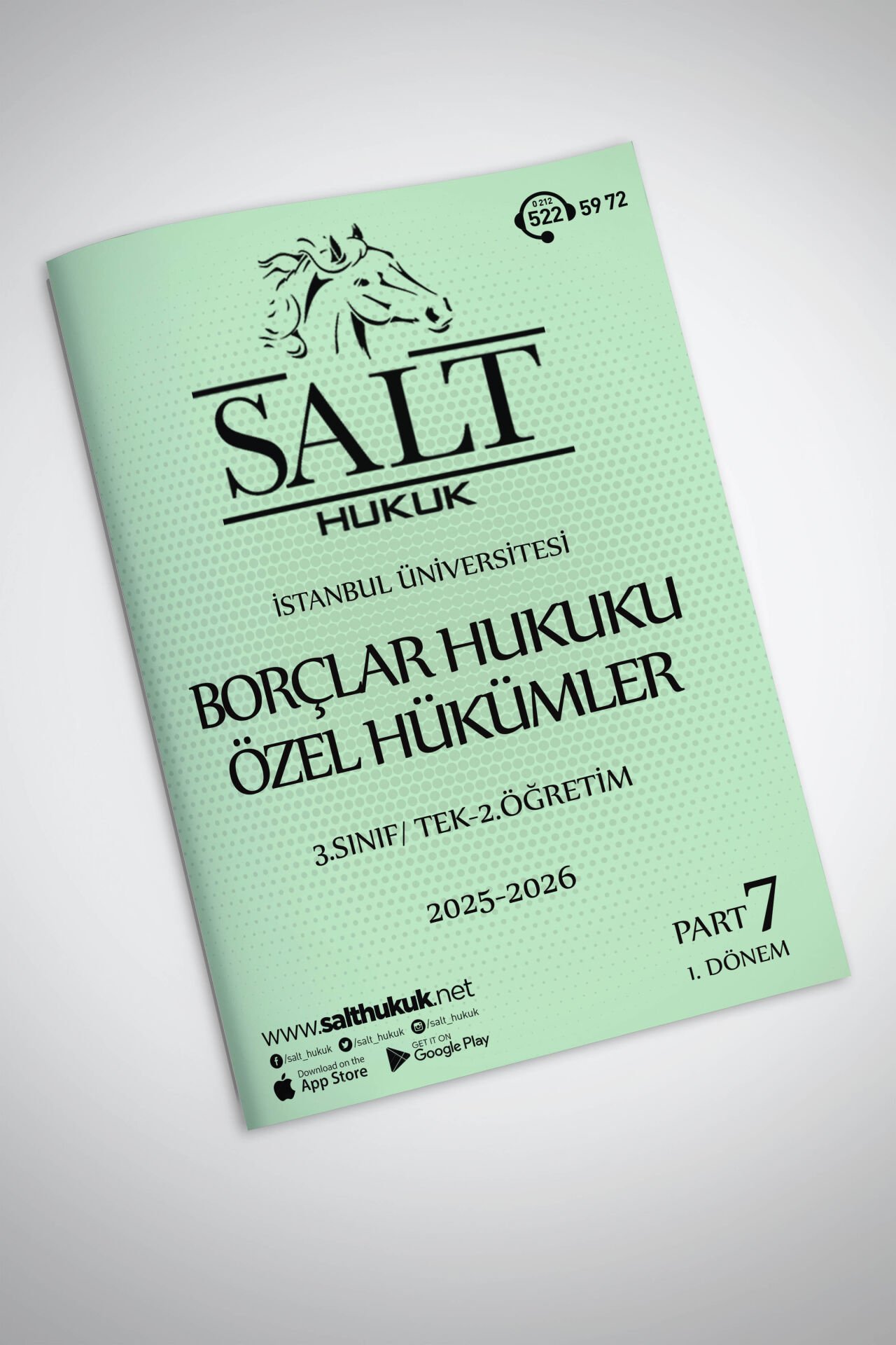 Borçlar Özel Hukuku Tek-2.Öğretim 1. Dönem Part-7 (2025-2026)-İÜHF-Konu Anlatım Kitapçığı