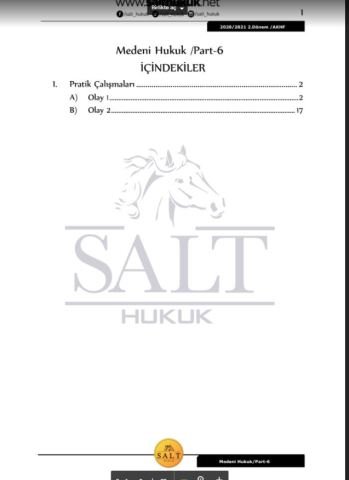 Medeni Hukuk 2. Dönem Part-6 (2020-2021)-AKHF-Konu Anlatım Kitapçığı
