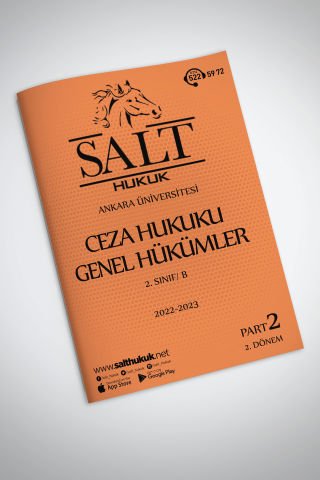 Ceza Genel Hukuku Amfi B 2. Dönem Part-2 (2022-2023)-AÜHF-Konu Anlatım Kitapçığı