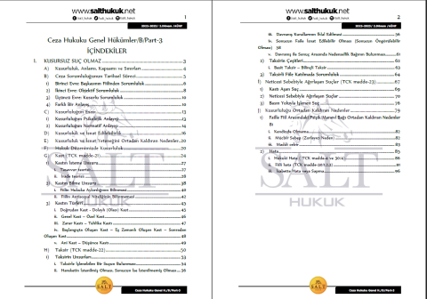 Ceza Genel Hukuku Amfi B 2. Dönem Part-3 (2022-2023)-AÜHF-Konu Anlatım Kitapçığı
