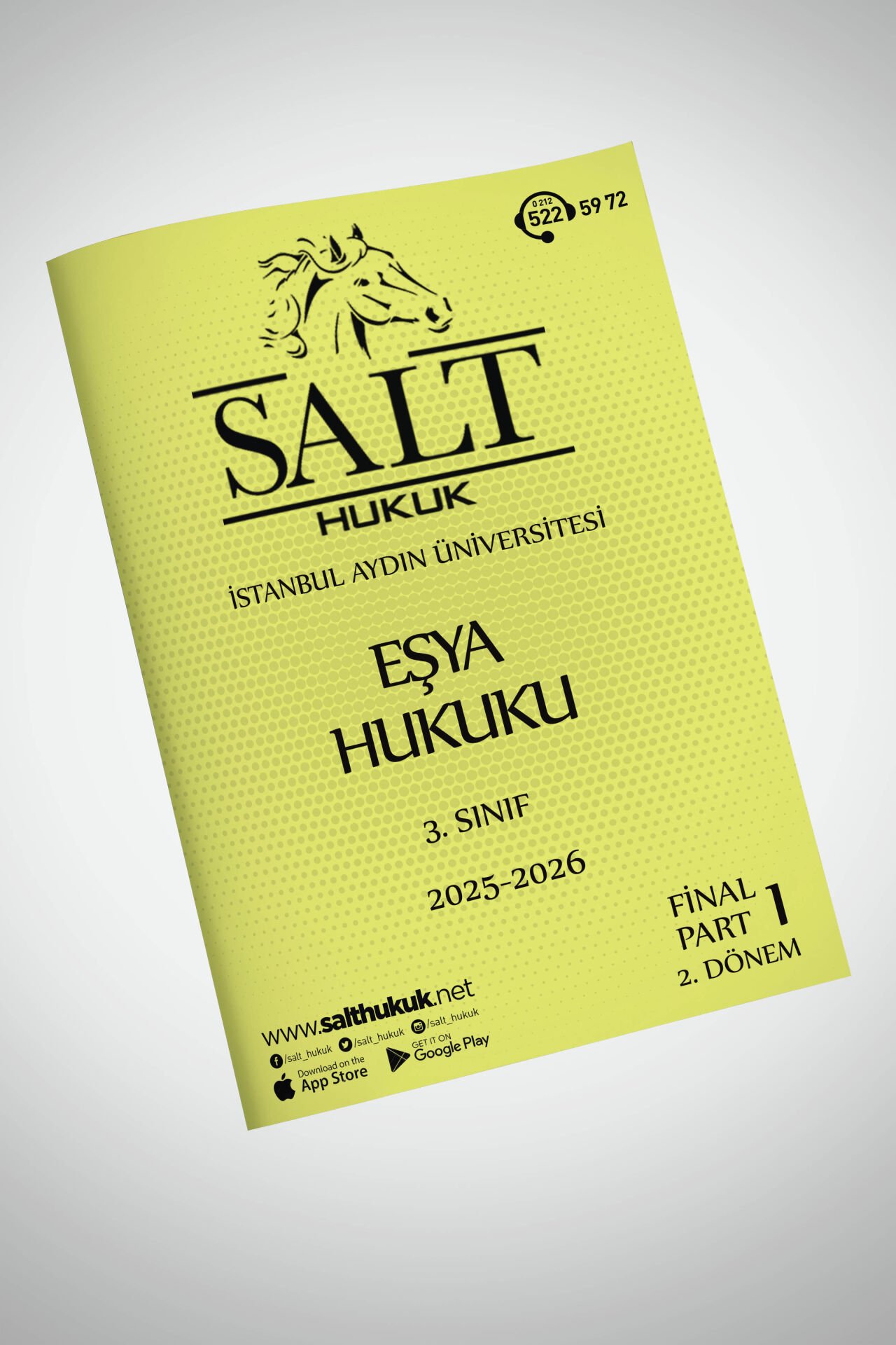 Eşya Hukuku 2. Dönem Final Part-1 (2025-2026)-İAÜ-Konu Anlatım Kitapçığı