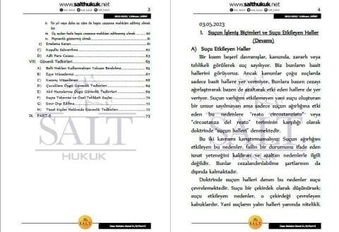 Ceza Genel Hukuku Amfi B 2. Dönem Part-5 (2022-2023)-AÜHF-Konu Anlatım Kitapçığı