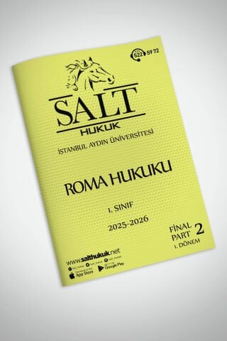 Roma Hukuku 1. Dönem Final Part-2 (2025-2026)-İAÜ-Konu Anlatım Kitapçığı