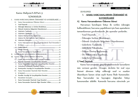 Kamu Maliyesi Amfi A-B 2. Dönem Part-3 (2022-2023)-AÜHF-Konu Anlatım Kitapçığı