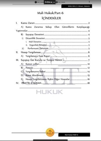 Maliye Hukuku 2. Dönem Part-6 (2020-2021)-AKHF-Konu Anlatım Kitapçığı