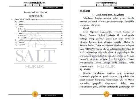 Ticaret Hukuku 2. Dönem Part-6 (2020-2021)-KKÜ-Konu Anlatım Kitapçığı