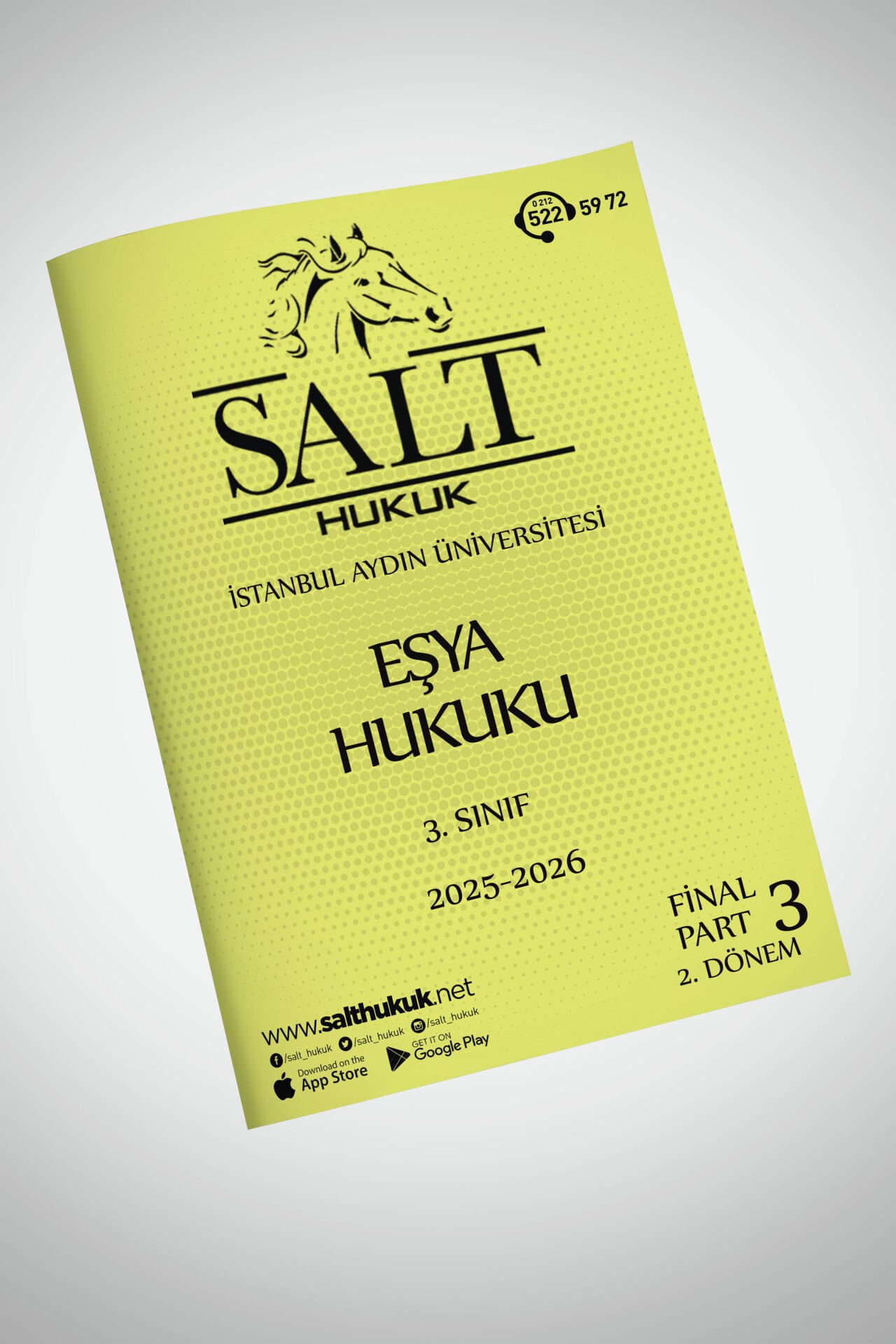 Eşya Hukuku 2. Dönem Final Part-3 (2025-2026)-İAÜ-Konu Anlatım Kitapçığı
