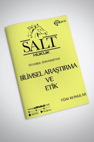 İÜHF-Bilimsel Araştırma Ve Etik