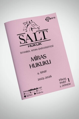 Miras Hukuku 2. Dönem Final Part-1 (2025-2026)-İAÜ-Konu Anlatım Kitapçığı