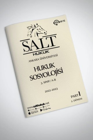 Hukuk Sosyolojisi AmfiA-B 2. Dönem Part-1 (DERS İŞLENMEDİ) (2022-2023)-AÜHF-Konu Anlatım Kitapçığı