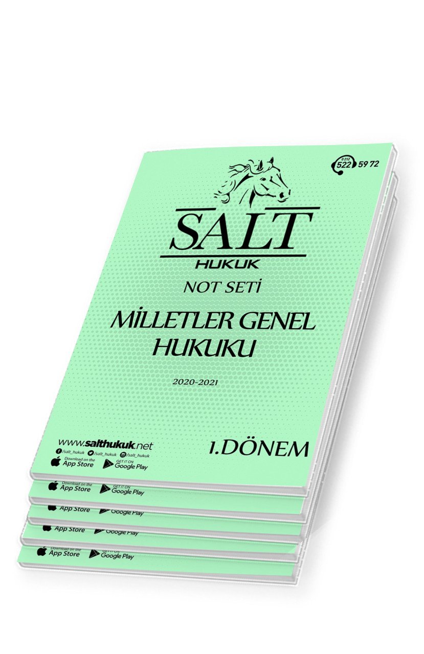 Milletler Genel Hukuku 1. Dönem Not Seti (2020-2021)-KKÜ-Konu Anlatım Kitapçığı