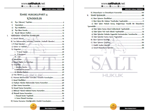 İdare Hukuku 1. Dönem Not Seti (2020-2021)-KKÜ-Konu Anlatım Kitapçığı