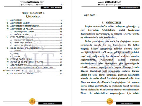 Hukuk Felsefesi 1. Dönem Not Seti (2020-2021)-KKÜ-Konu Anlatım Kitapçığı