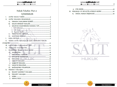 Hukuk Felsefesi 1. Dönem Not Seti (2020-2021)-KKÜ-Konu Anlatım Kitapçığı