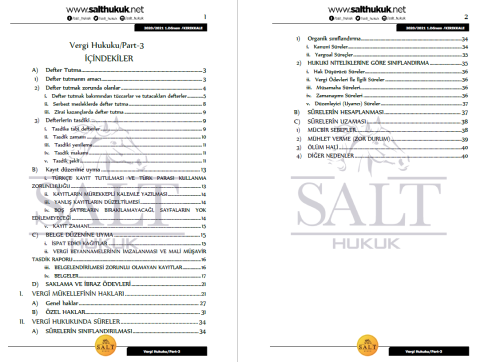 Vergi Hukuku 1. Dönem Not Seti (2020-2021)-KKÜ-Konu Anlatım Kitapçığı